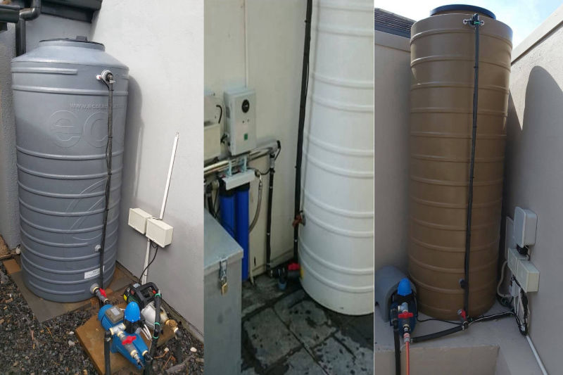 Water tank system, Cape Town estate