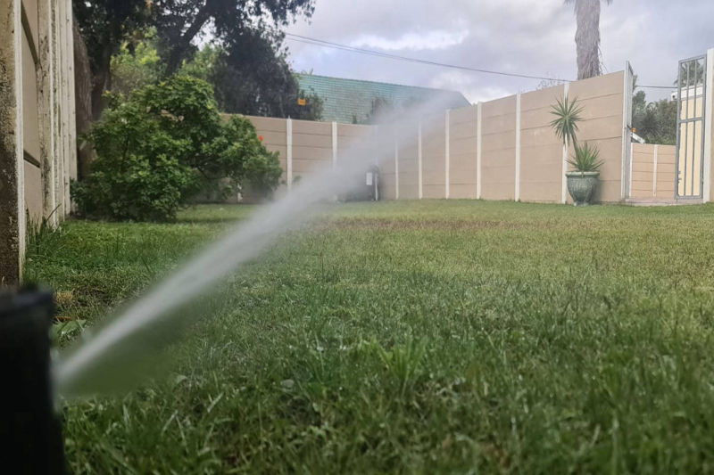 Irrigation system installation completed