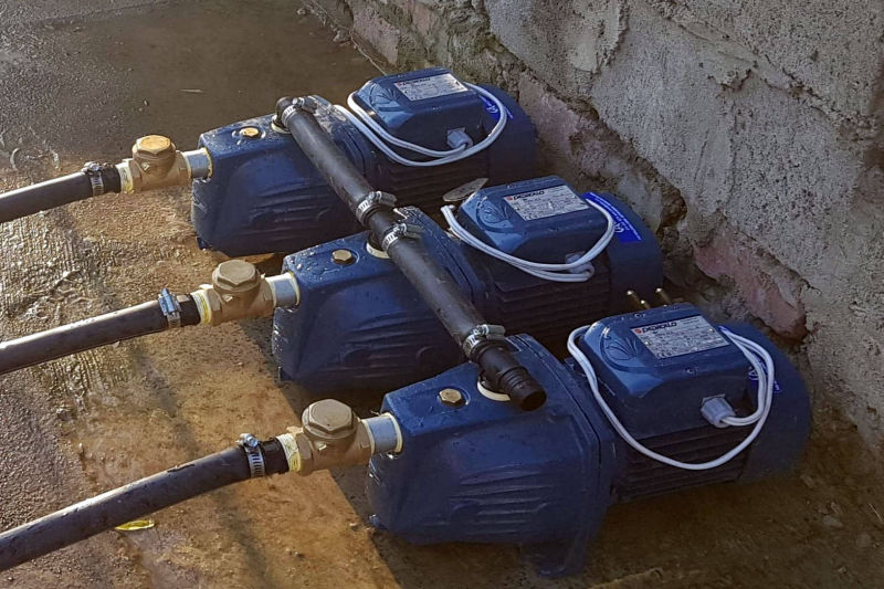 Water pump installation