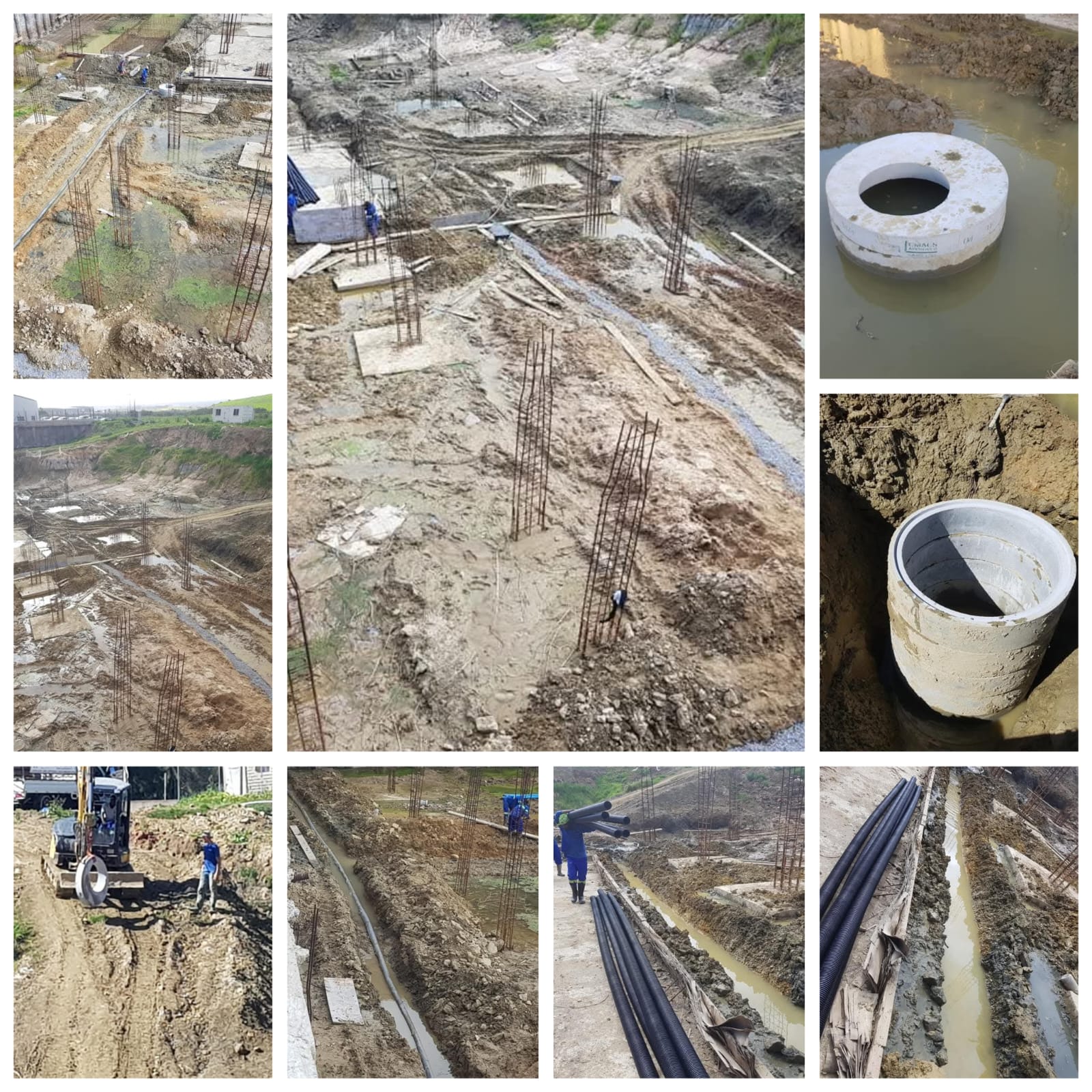 Large-scale dewatering and pipeline installation project